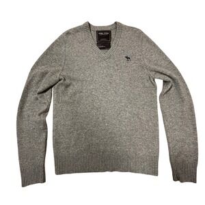 Ezra Fitch Abercrombie Fitch Brown 100% Cashmere V-Neck Sweater M Old Money